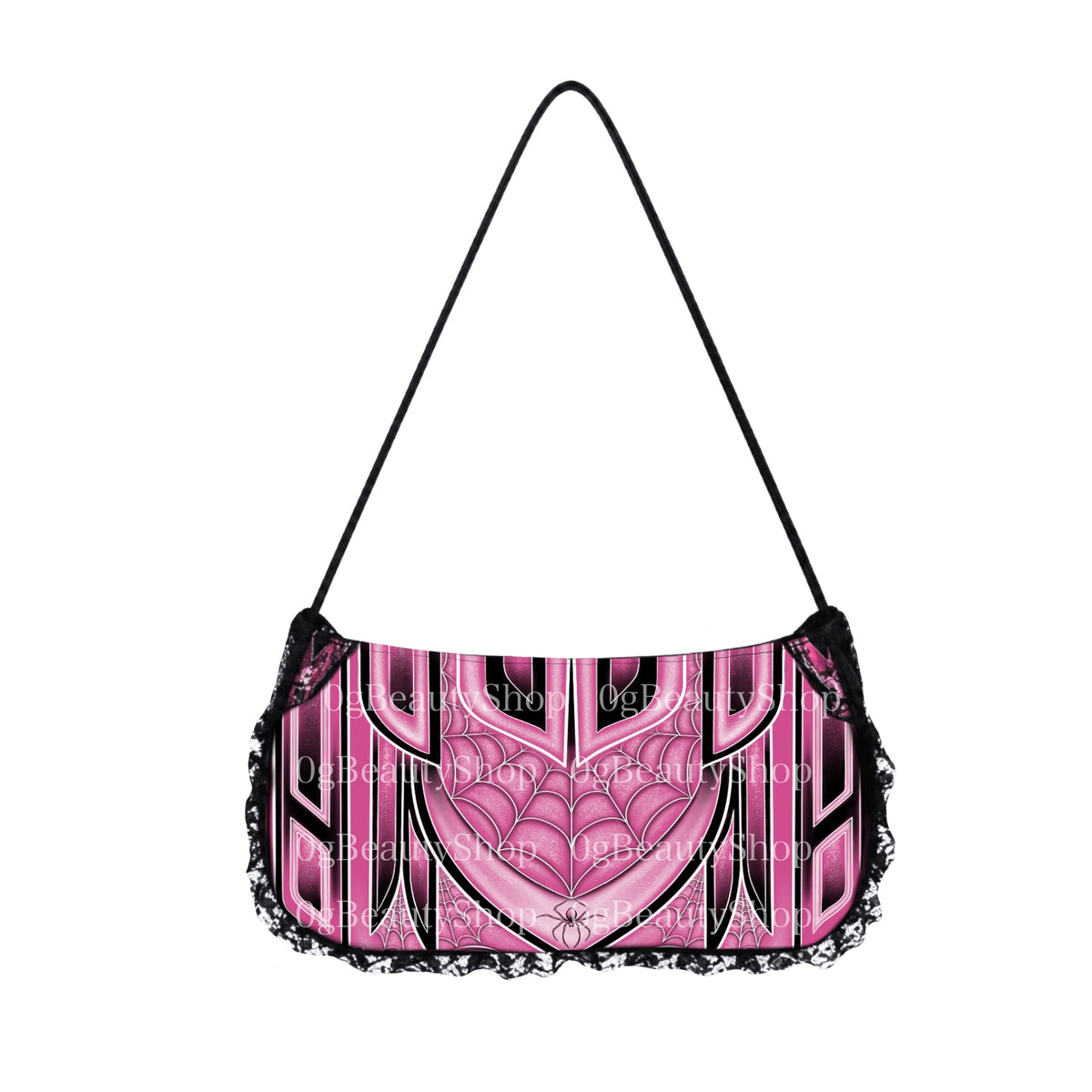 SPIDERWEB LOWRIDER PURSE (PINK)