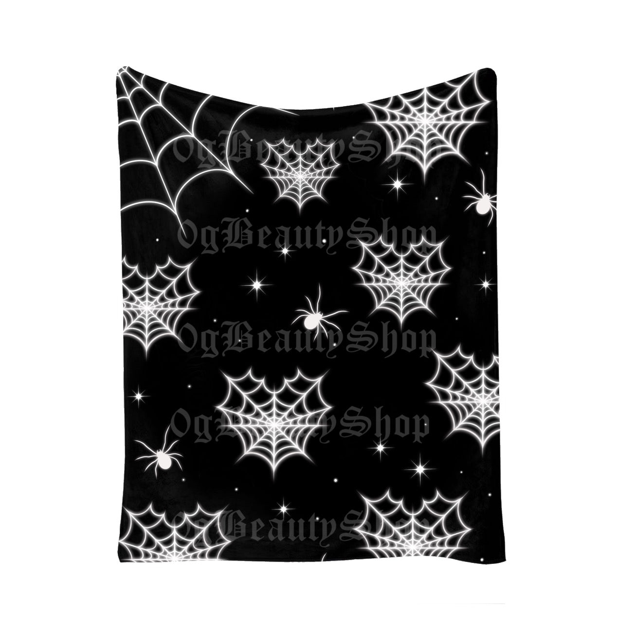 SPIDERWEB HEARTS FLEECE BLANKET