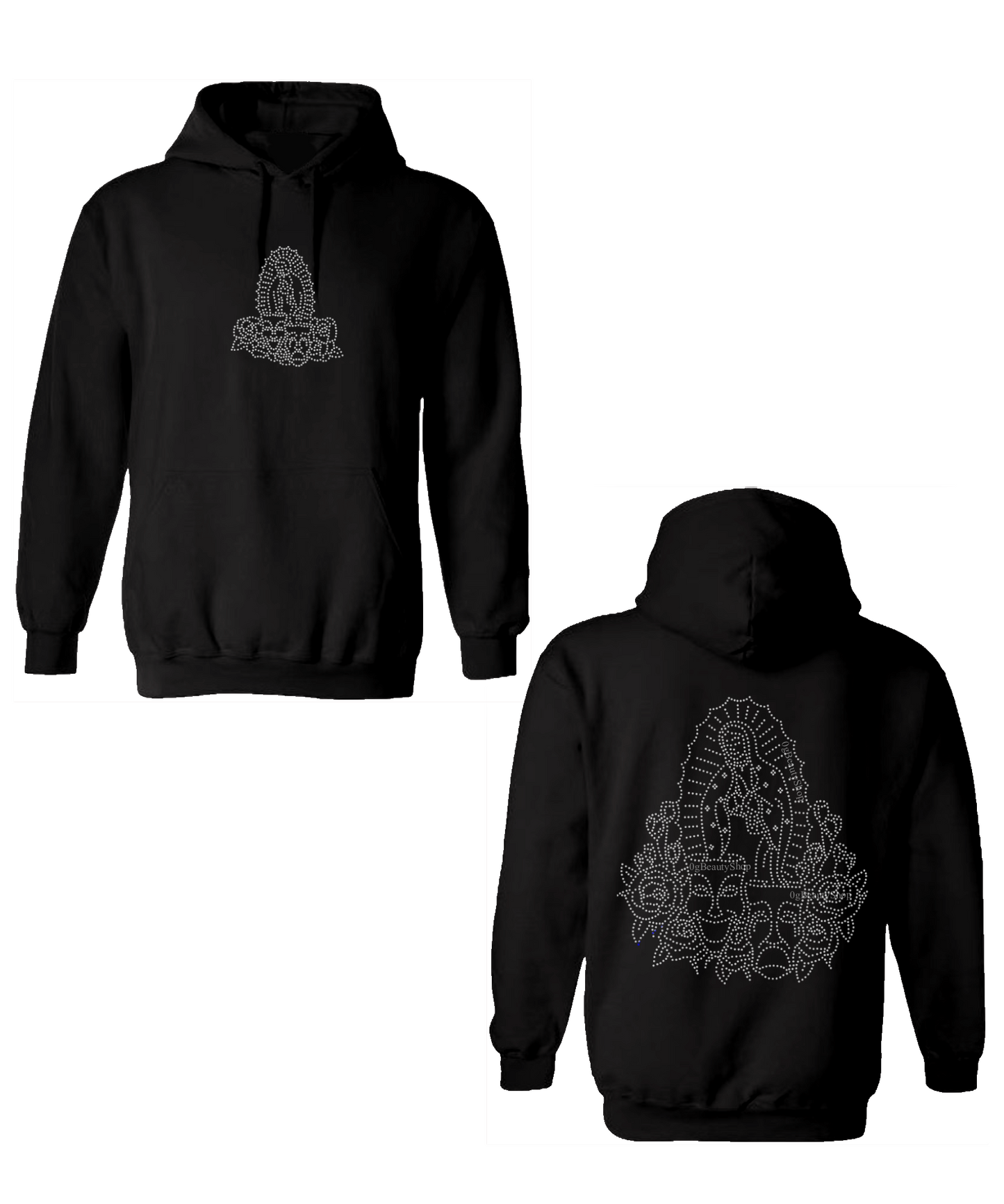 VIRGENCITA RHINESTONE HOODIE