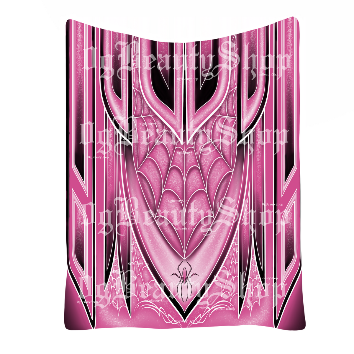 SPIDERWEB LOWRIDER FLEECE BLANKET (PINK)