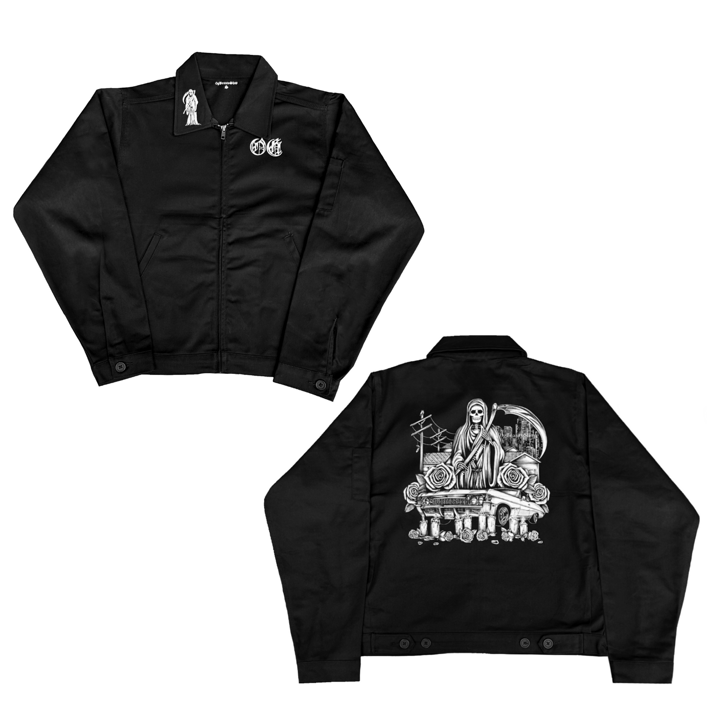 “DEATH IN THE HOOD” WORK JACKET
