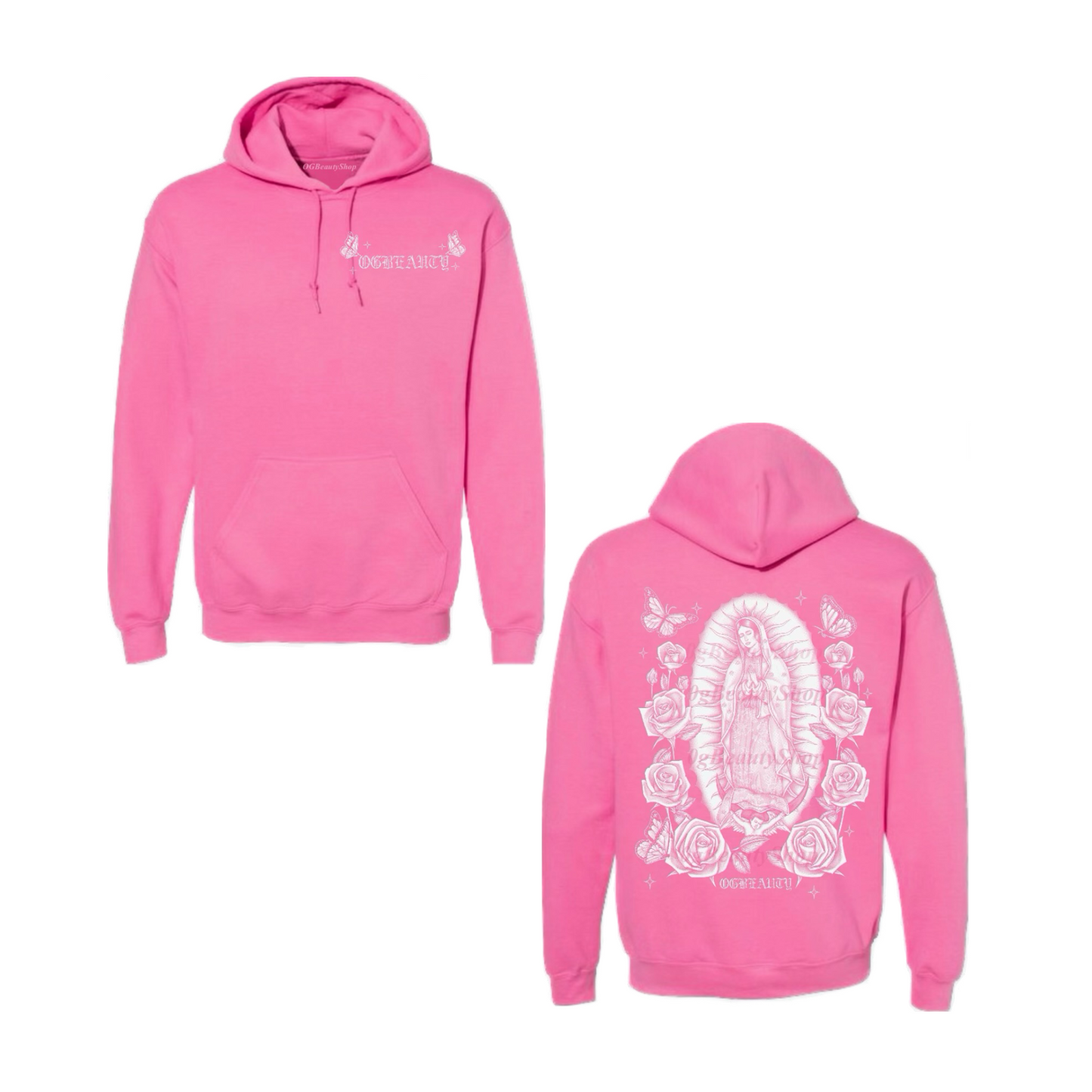 “MARIPOSA MARÍA” PINK HOODIE