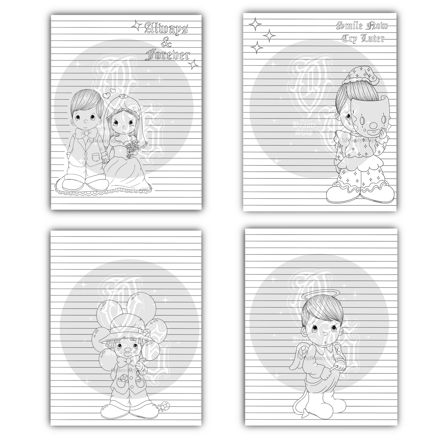 OG PRECIOUS COLORING STATIONERY PACK