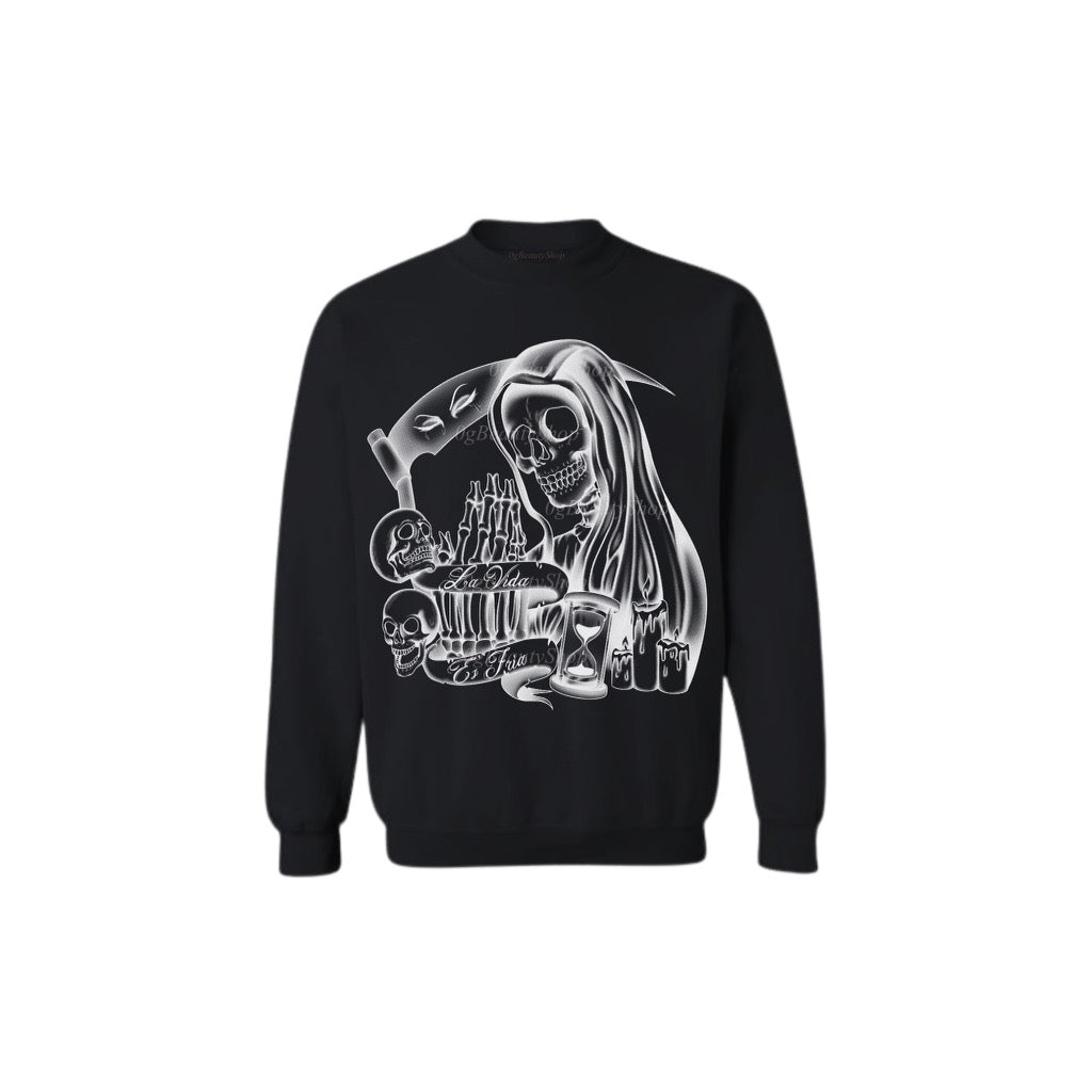 LA VIDA ES FRIA CREWNECK