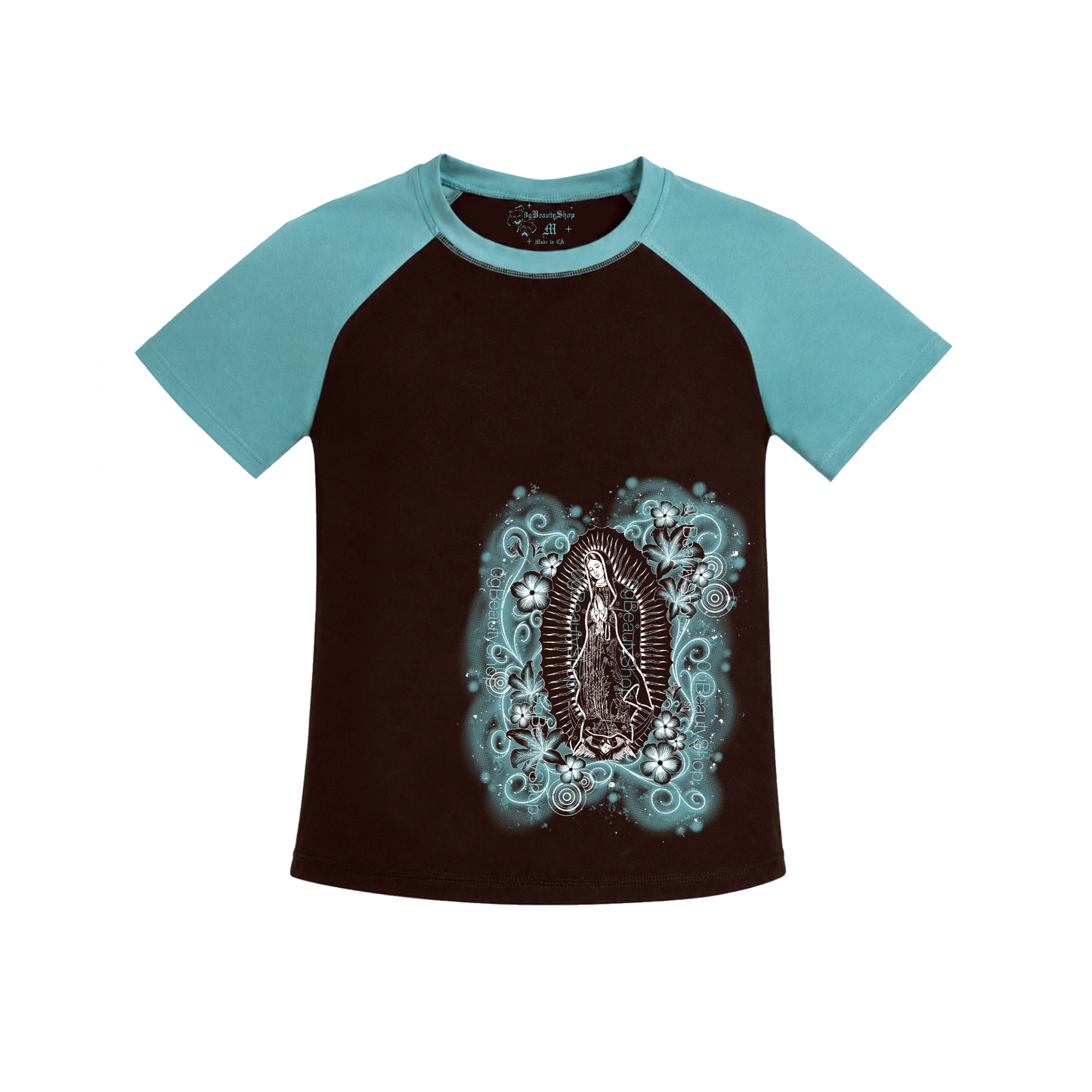 Y2K VIRGIN MARY RAGLAN TEE