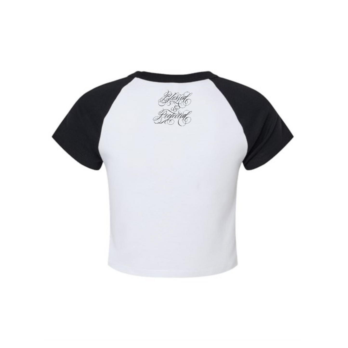 BLESSED & PROTECTED BASEBALL BABY TEE (BLACK)
