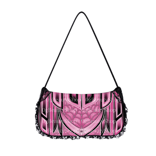 SPIDERWEB LOWRIDER PURSE (PINK)
