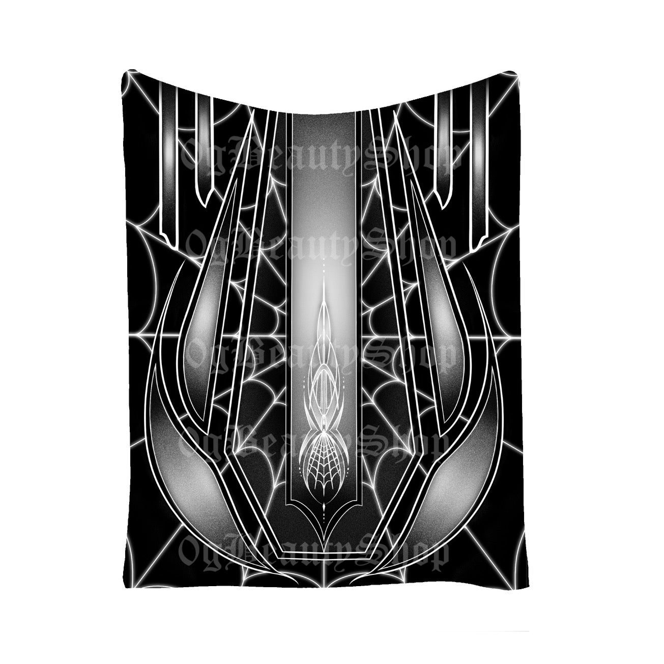 SPIDERWEB PINSTRIPE FLEECE BLANKET