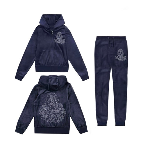 VIRGENCITA RHINESTONE SET (NAVY BLUE)