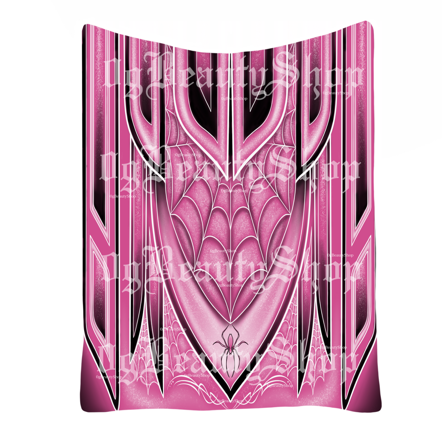 SPIDERWEB LOWRIDER FLEECE BLANKET (PINK)