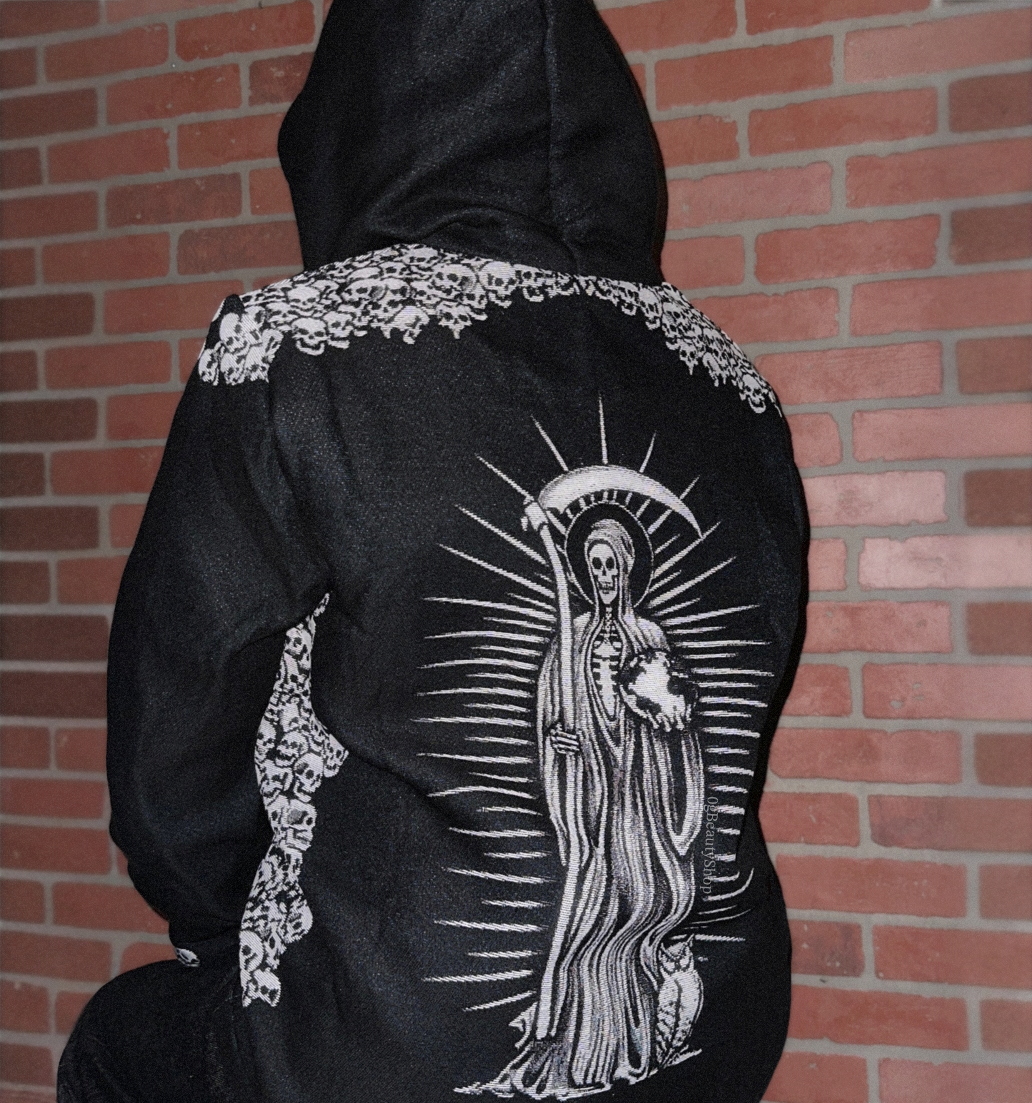 SANTISIMA MUERTE TAPESTRY HOODIE